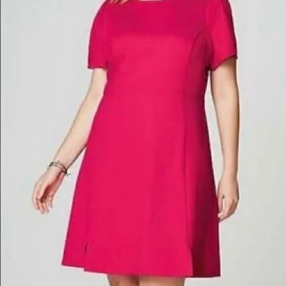 CHRISTIAN SIRIANO FOR J. JILL | PINK CERISE SPLIT HEM DRESS | XS NWT - Picture 2 of 5